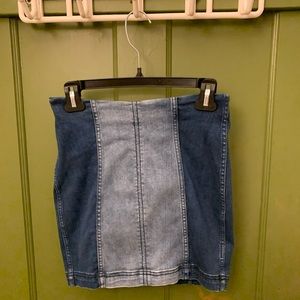 Free People Modern Femme Denim Mini Skirt